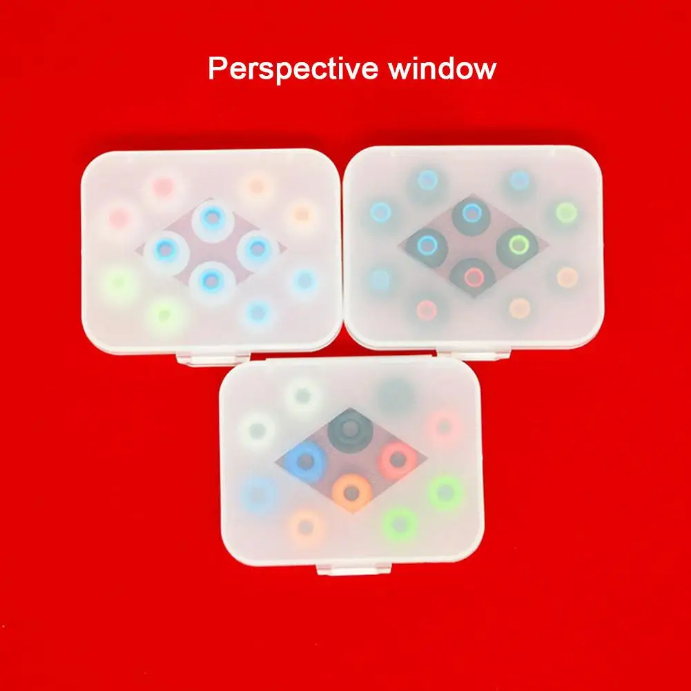Transparent Silicone Eartip Storage Box For Memory Foam Eartips