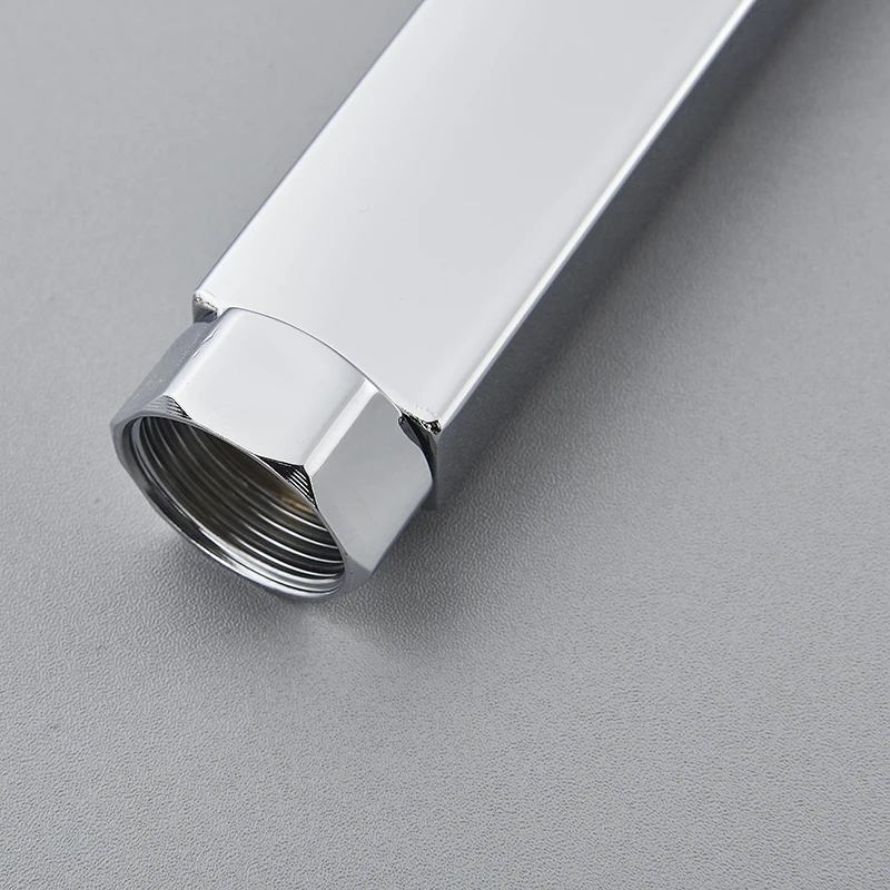 Shower Pipe Extension Square Bathroom Shower Arm Stainless Steel Round 30 cm