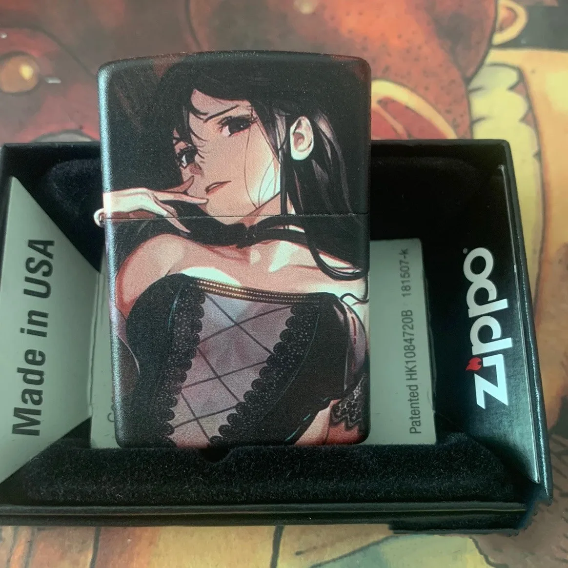 Zippo Lighter Demon Enchartress Cartoon Painted Collection In Box