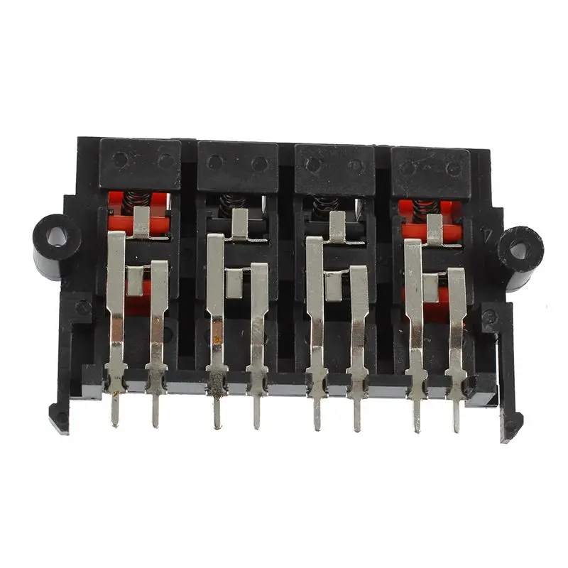 Push in Jack Spring Load Speaker Terminals 8 Positions 2Pcs 64x40x20mm speaker terminals