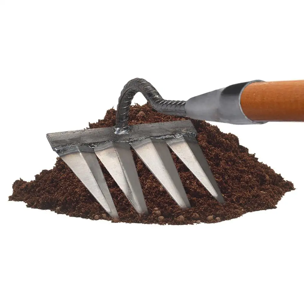 Rastrello da giardino per diserbo e dissodamento del terreno_voghion.com