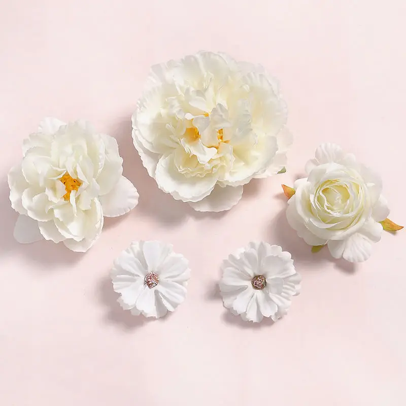 Elegant Mixed Rose Artificial Flower Heads