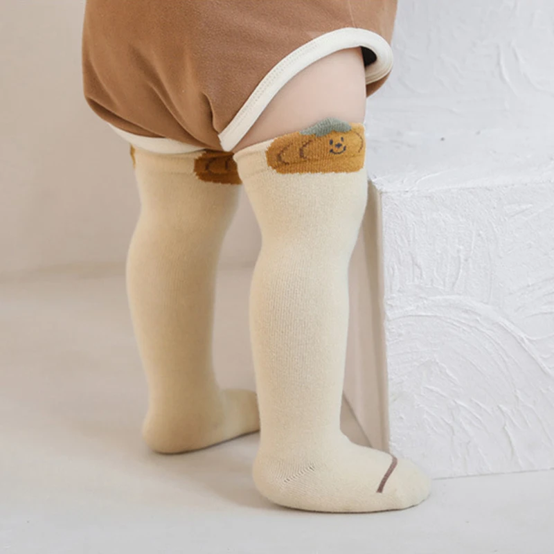 Children Loose Leg Warm Knee High Long Cotton Socks 2023 Autumn New Newborn Baby Korean Style Socks for Boys Girls Stockings