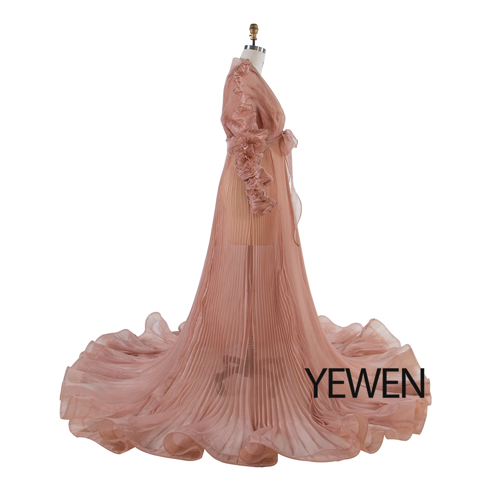 V Neck Maternity Photoshoot Dresses Pleated Organza Elegant Gowns Pregnancy  Shooting Dress for Baby Shower YEWEN YW250013 - AliExpress 320