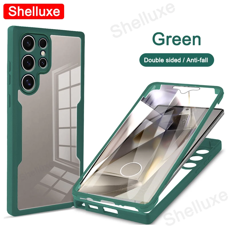 360 Full Body Front+Back Clear Silicone Case Cover - Enhanced Protection