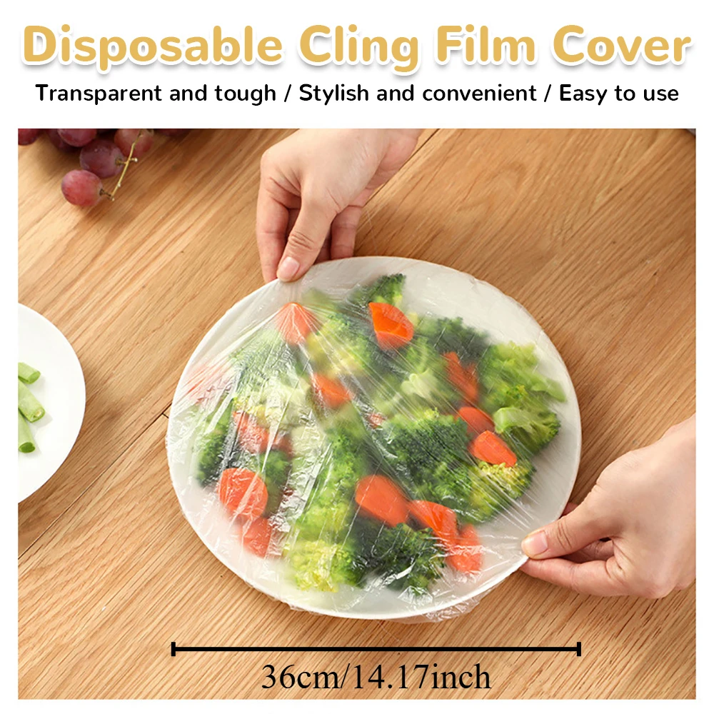 1000pcs bear cling film set, disposable set, leftover food grade cling film fruit preservation