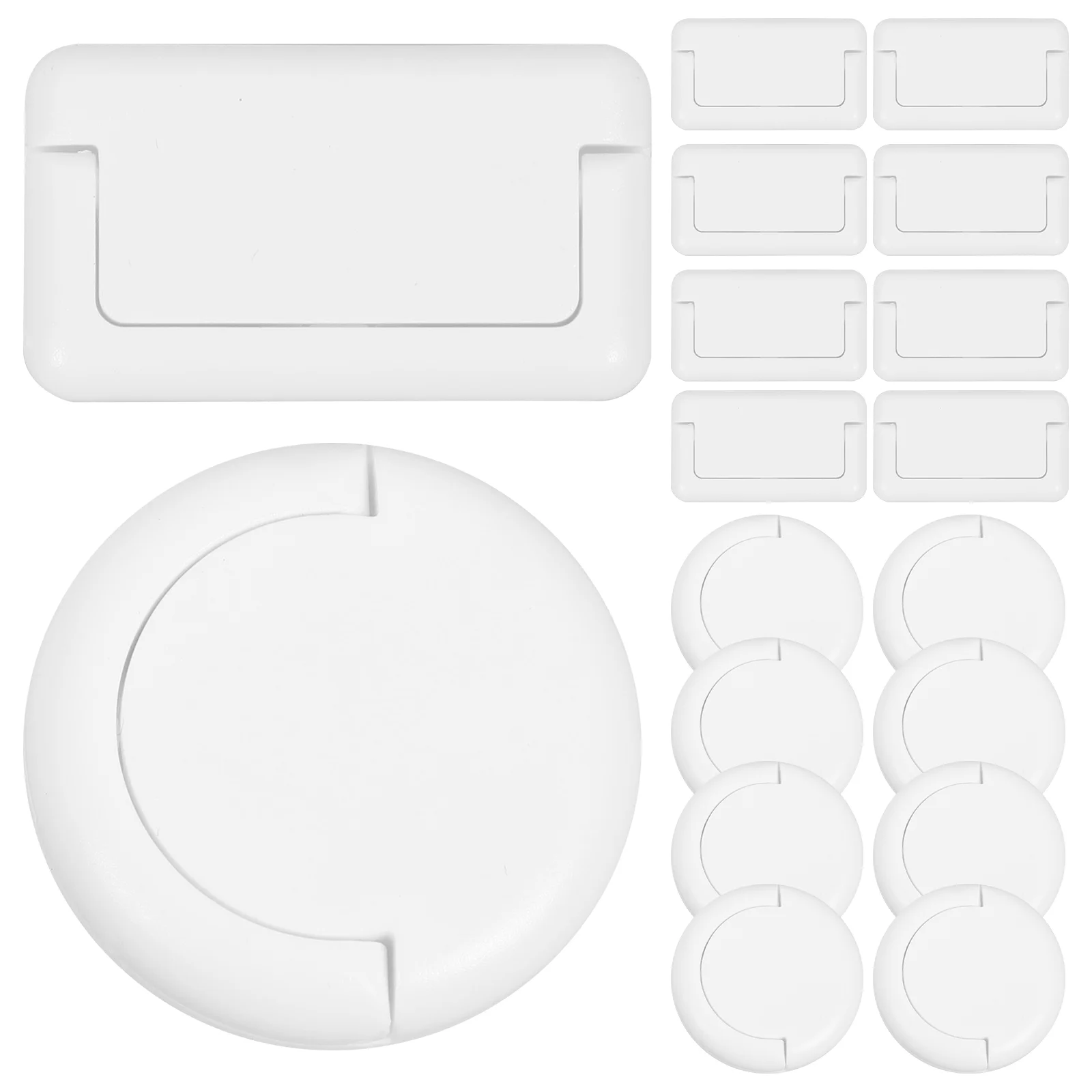 50 Pcs Socket Cover Child Proof Outlet Safety Plugs Electrical Abs Caps Easy Install Baby Protector 2 Prong 3 Prong Unused
