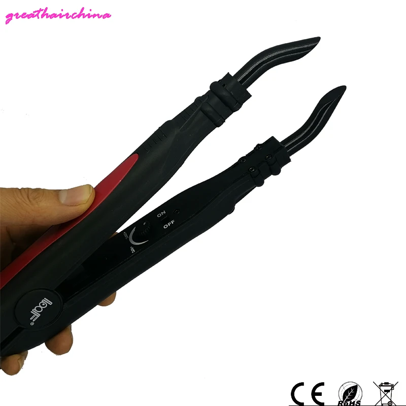 JR-678 팁 C 온도조절기 포함 전문 헤어 용접기, 헤어 케라틴 본딩 커넥터, 미용 미용사 도구, 1 개