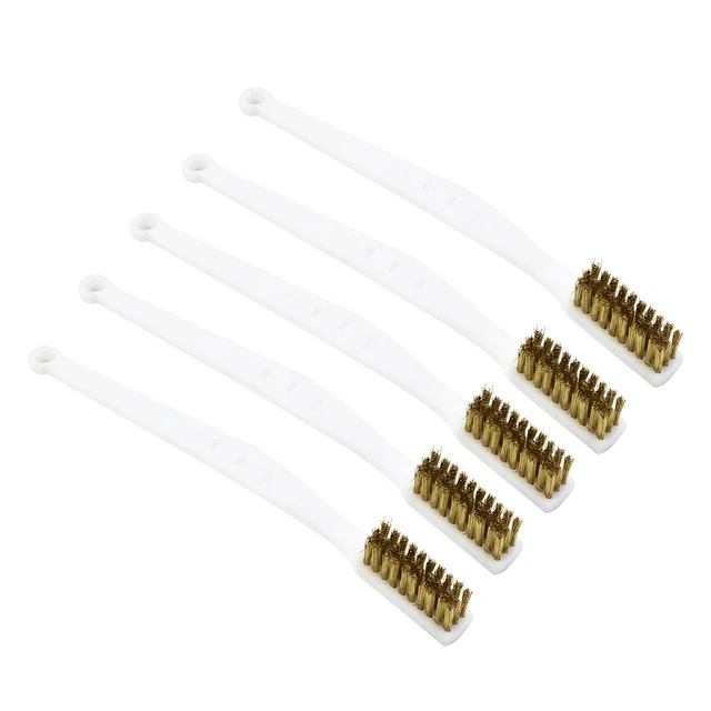 Set 5 Spazzole Per Tubi In Ottone - 8/10/12/16/20 Mm, Per Pulizia Interni Tubi E Cilindri