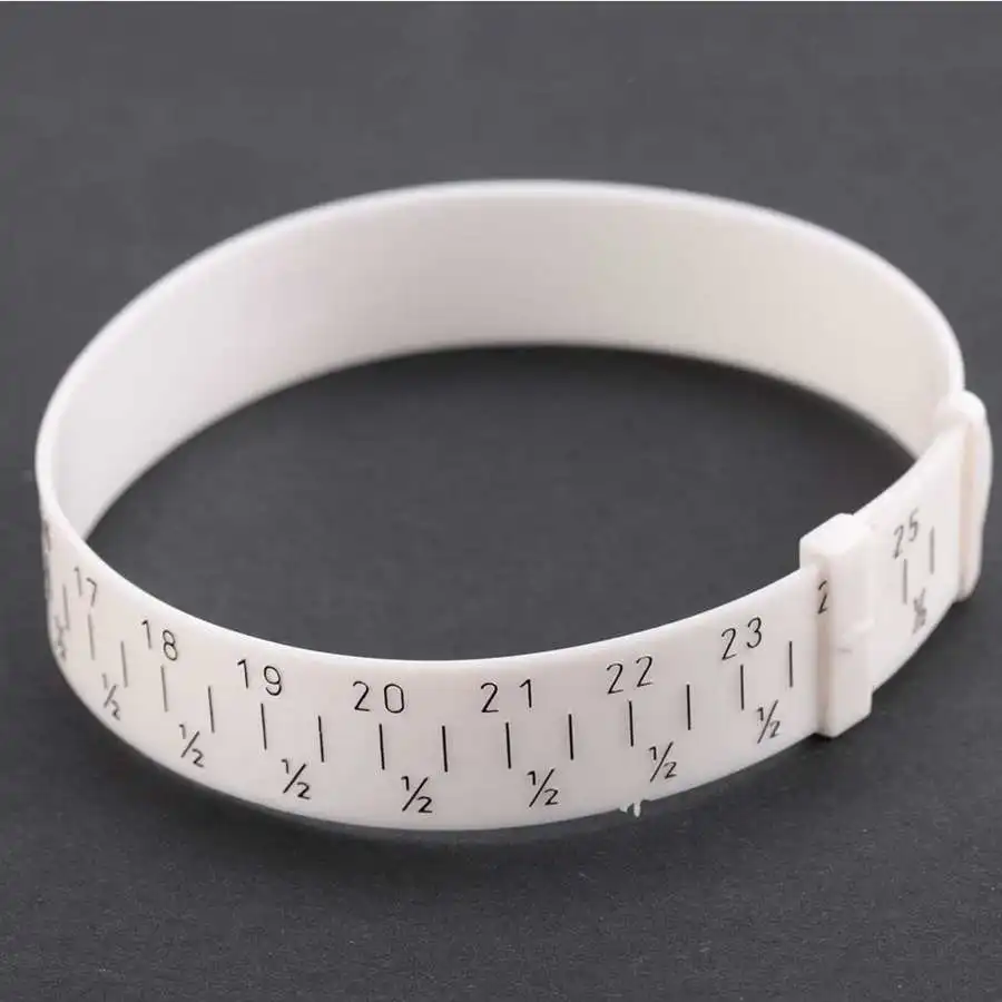 1pc Abs Plastic Bracelet Bangle Gauge Sizer Jewelry Measure Wrist Size Tool  15-25cm Jewellery Bracelet Making Tools For Jewelers