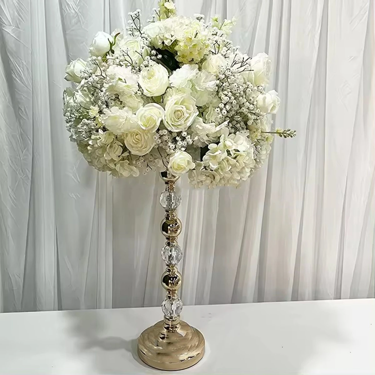 

with 60cm tall stand) wedding table centerpieces artificial flower ball flower table centerpiece stands for event decor 588