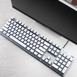 Enhanced Transparent Waterproof Silicone Keyboard Cover - Clear/Black/Pink (WT)