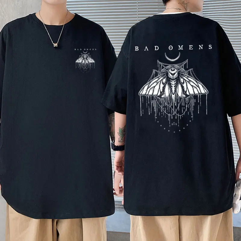 

Bad Omens Band Graphic T-shirts Men Women Vintage Oversized T Shirts Short Sleeve Man Rock Punk Gothic Streetwear Male Tshirt