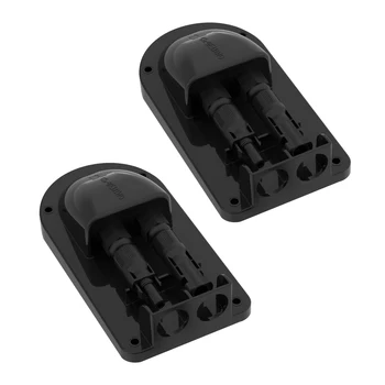 CP-SETUNO Solar Double Cable Entry Gland Box ABS Waterproof Dual Wire Connector Adapter Ideal for Marine, RV, Caravan 1