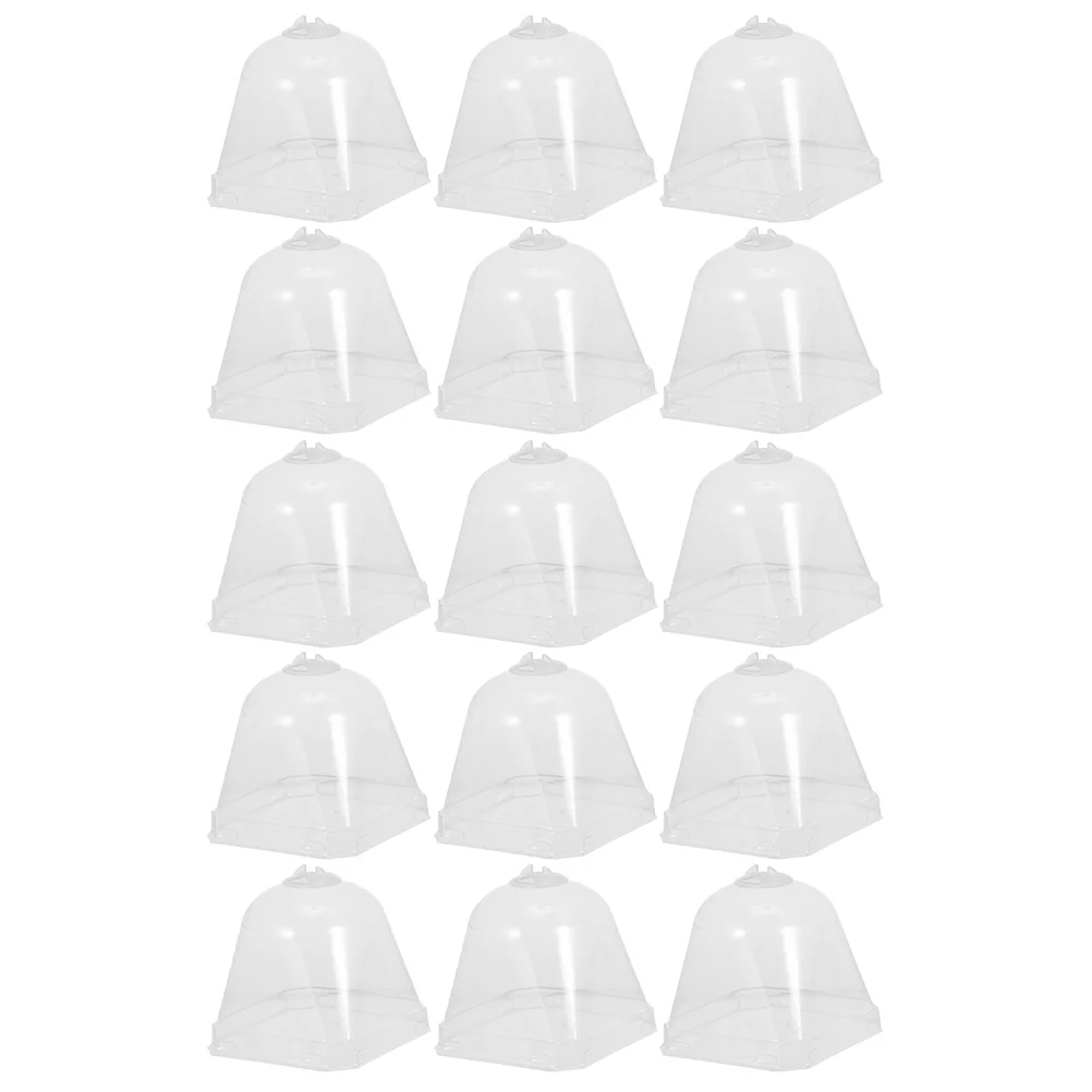 

10/15pcs Plant Nursery Protector Transparent Garden Protection Dome Gardening Tool Flower Pot Nursery Cover Stuffy Cover