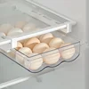 Wall-mounted Refrigerator Drawer Egg Storage Space-saving Kitchen Drawer-type Frozen Egg Divider Hanging Organization Artifact 1