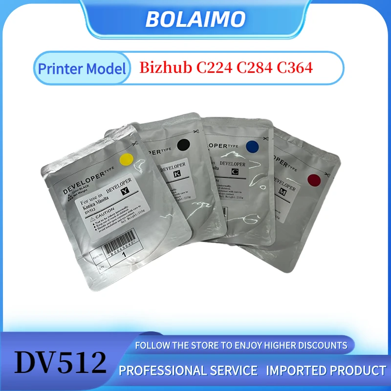 DV512-Bizhub-C224-C284-C364-desarrollador-polvo-Color-copiadora ...
