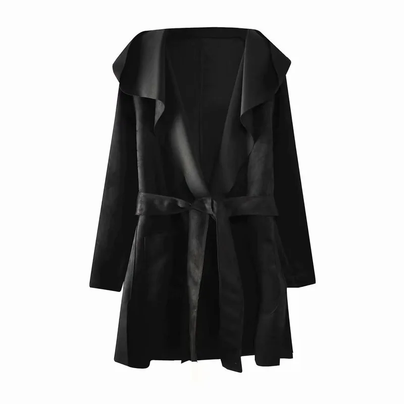 2023 Ladies Autumn and Winter Casual Windbreaker Ladies Oversized Solid Coat New Fashion Winter Long Coat Retro Loose Clothing