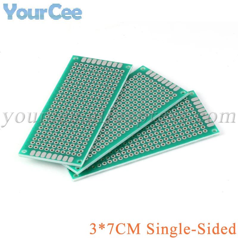 Prototype PCB Board 5PCS 3*7CM Single Sided Copper DIY Universal Printed Circuit Board