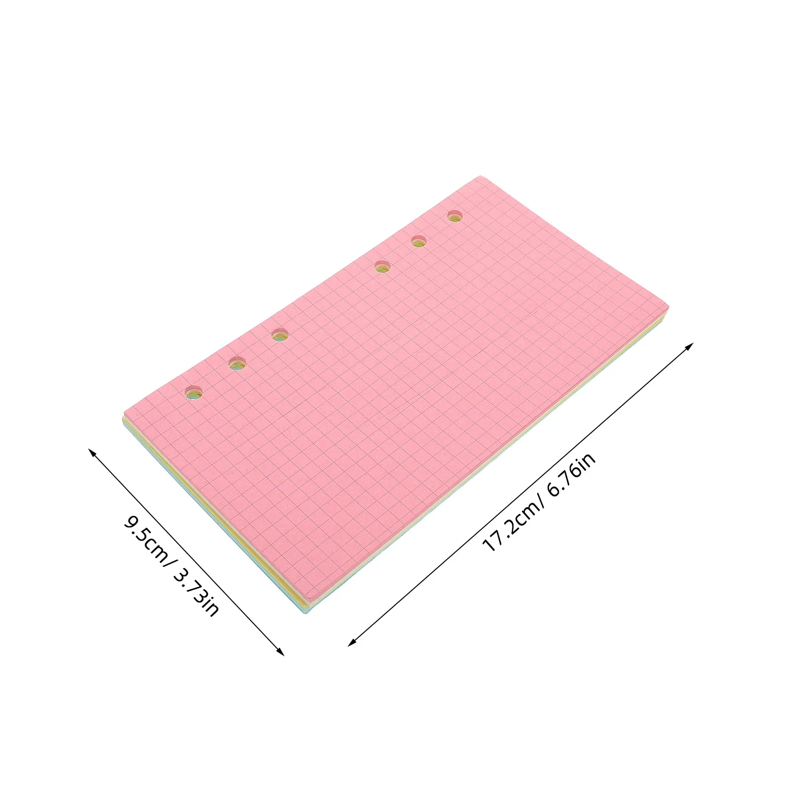 250Pcs 루즈 리프 노트북 인서트 플래너 바인더 저널 주최자 액세서리 사무용품을위한 다채로운 리필 용지