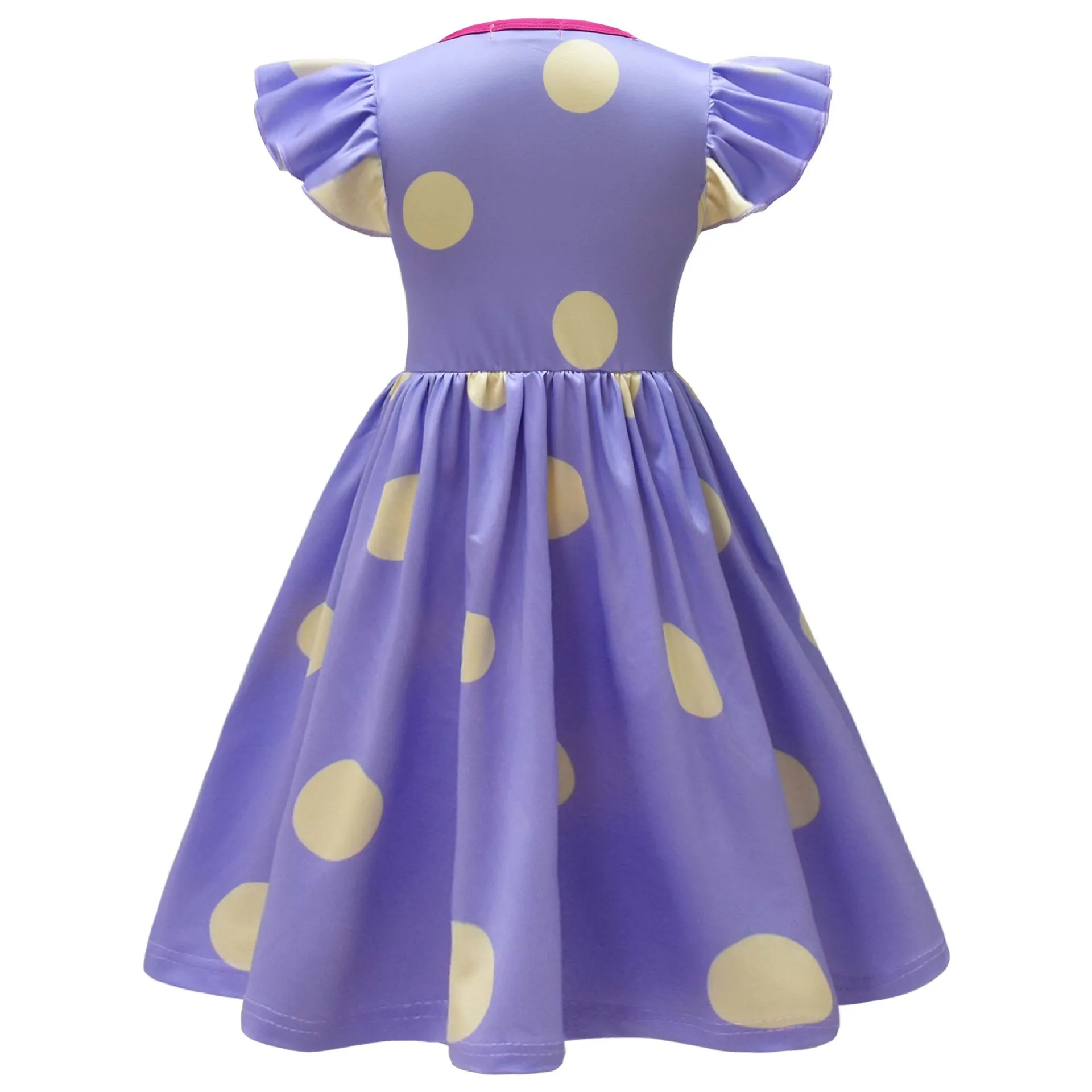 Inside Out 2 Joy Cosplay Costume Princess Dress Accessories For Girls Halloween Christmas Carnival Birthday Happiness Dress Up