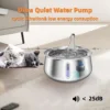 4L Stainless Dog Automatic Water Fountain Pet Water Fountain Multi-filter Cat Fountain Small and Medium Dog Water Feeder 4