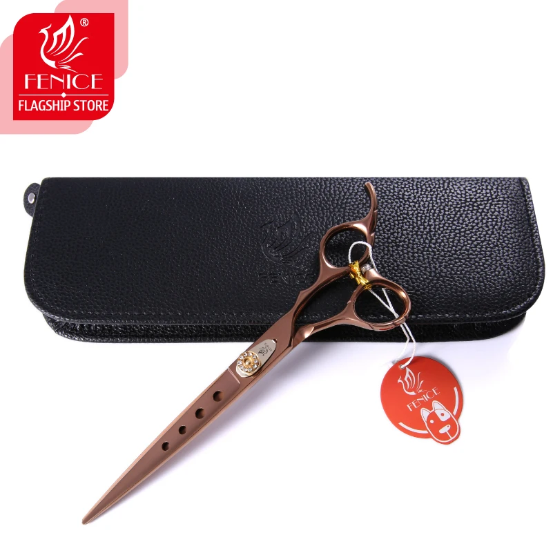 Fenice 7.0 7.5 8.0 inch professional JP440C pet dog cat grooming cutting scissors straight shears dog grooming scissors