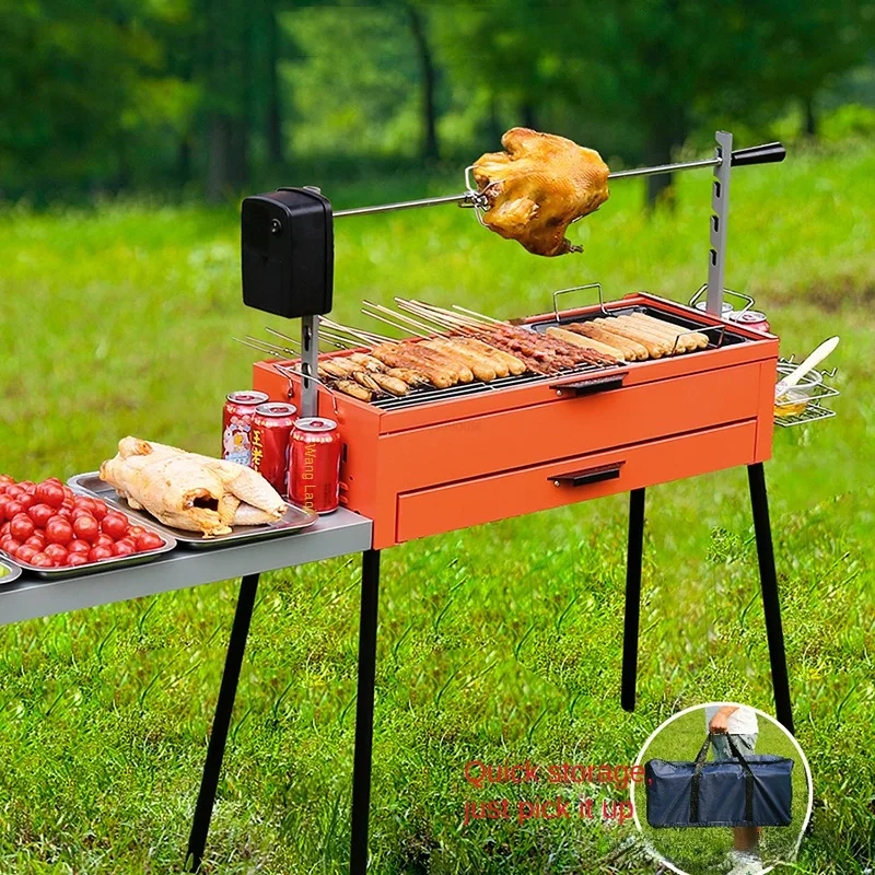 Portable Electric BBQ Grills Outdoor Barbecue Grill Home Grilled