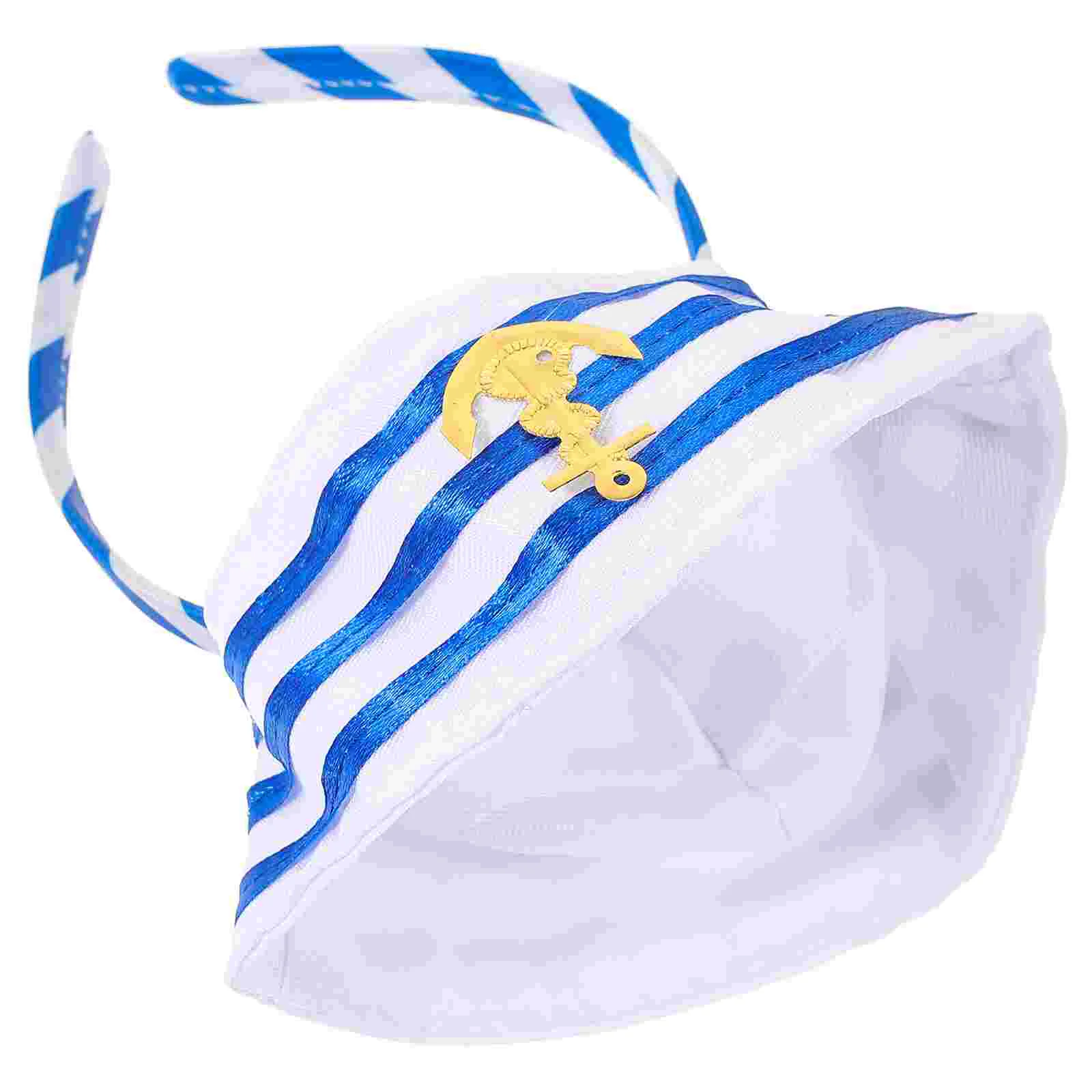 

Captain Hat Headband Yacht Hat Headband Sailor Hat Headband Party Costume Accessory