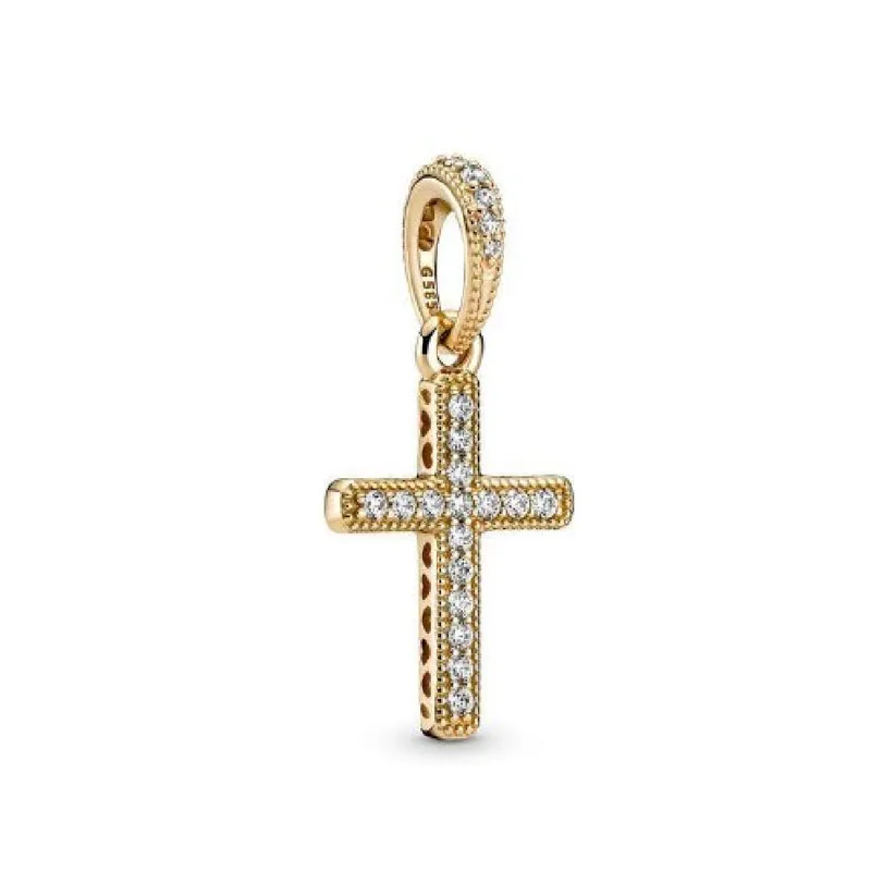 2024 New 925 Silver Jesus Cross The Holy Bible Pendant Charms Beads Fit DIY Original 3mm-5mm Bracelet By Women Gift 4