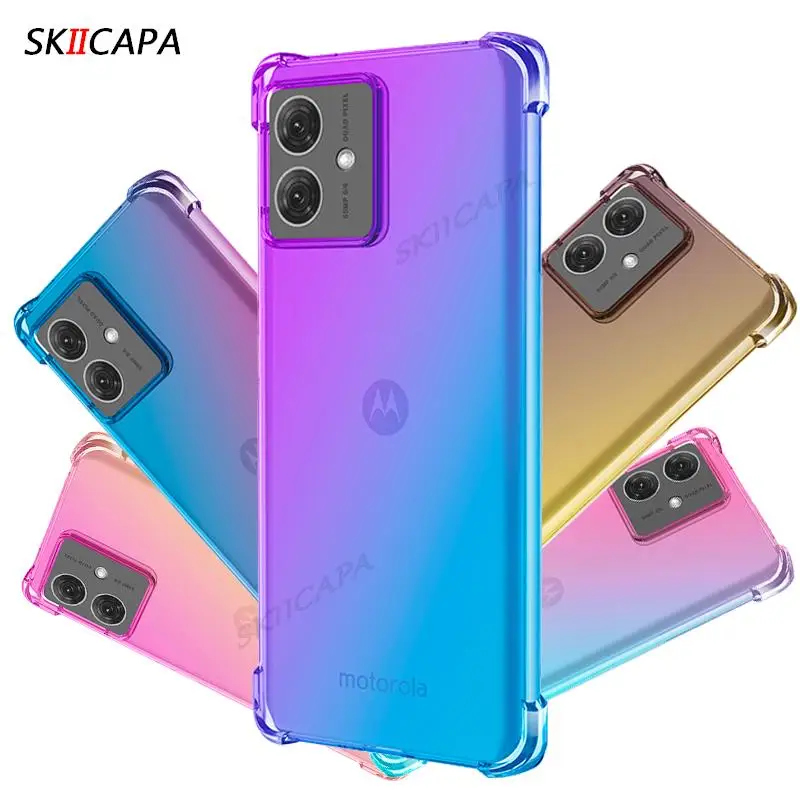 Gradient Rainbow Ultra Thin Soft Silicone Shockproof Case - TPU Cover