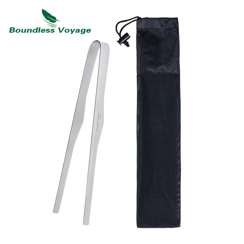 Titanium Barbecue Tongs Tea Tweezer