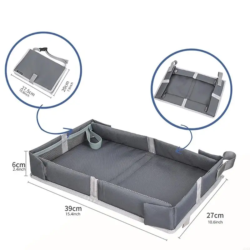 103D Adjustable Kids Travel Play Tray Polyester airplanes Activity Desk Simple to Use