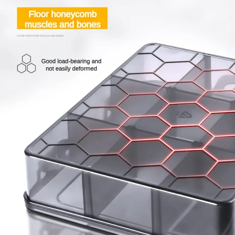 DELI 1 PCS Plastic Storage Boxes Slots Adjustable Packaging Transparent Tool Case Screw Craft Jewelry Accessories Organizer Box tool storage box parts storage box plastic tool box storage organizer box parts organizer