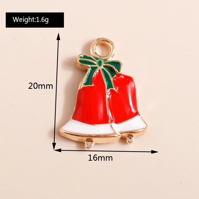 10 Stück Cartoon Winter Schneemann Charms für Schmuckherstellung Emaille Weihnachten Charms Anhänger für Halsketten Ohrringe DIY Handwerk Geschenke – Detail 19