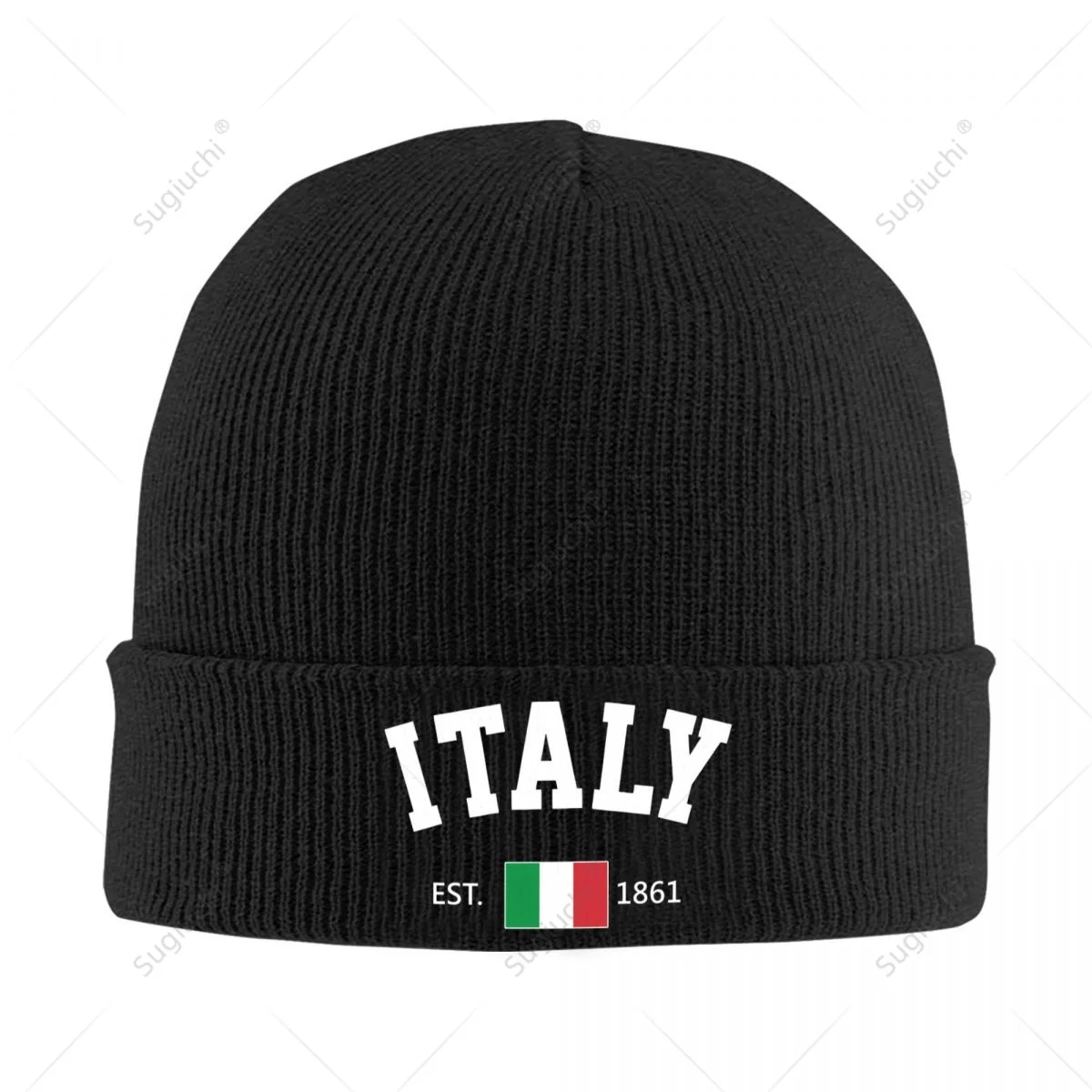 

Knitted Hat Unisex Italy EST.1861 Independence Day For Men Women Boys Winter Autumn Beanie Cap Warm Bonnet