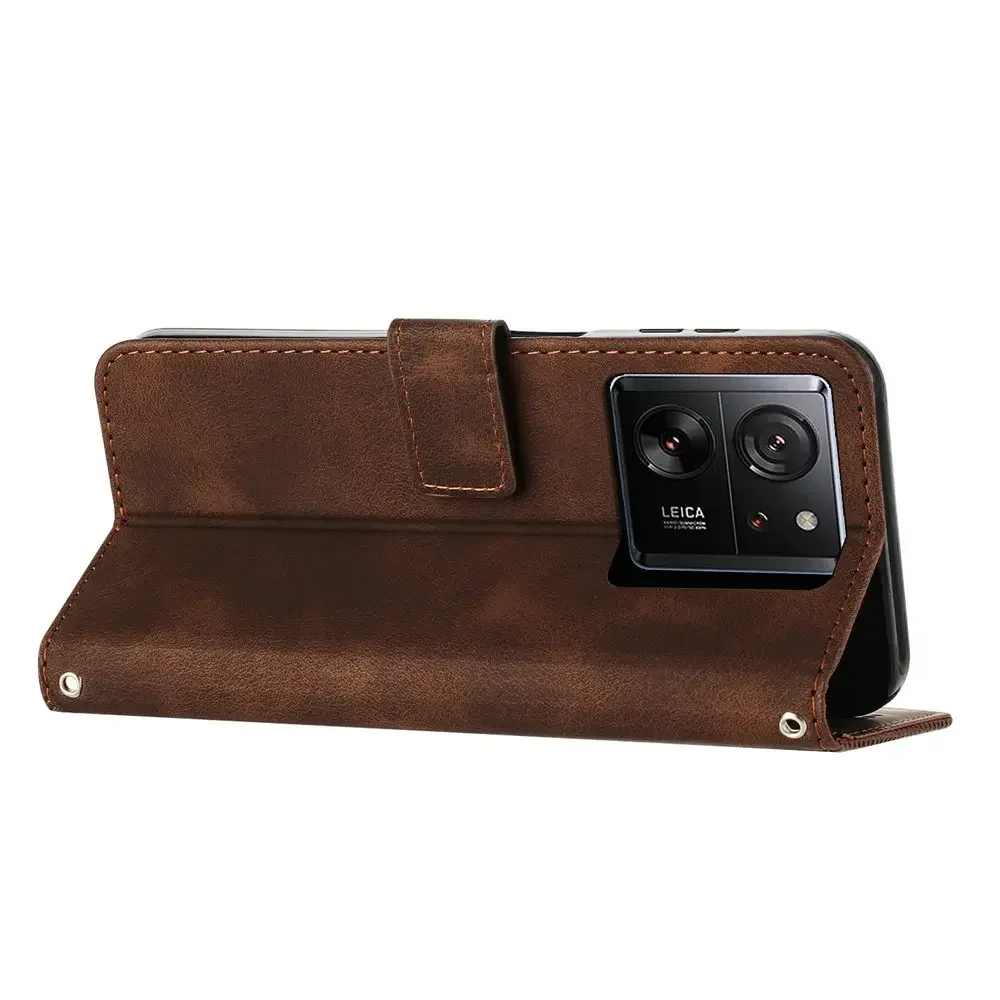 HAOYE Leather Folio Cover per Xiaomi Mi 13T 5G / 13T Pro 5G