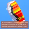 9KM 0.6~1.5㎡ 2 Line Traction Kite Professional Beginner Parafoil Power Trainer Kite With Bag 4