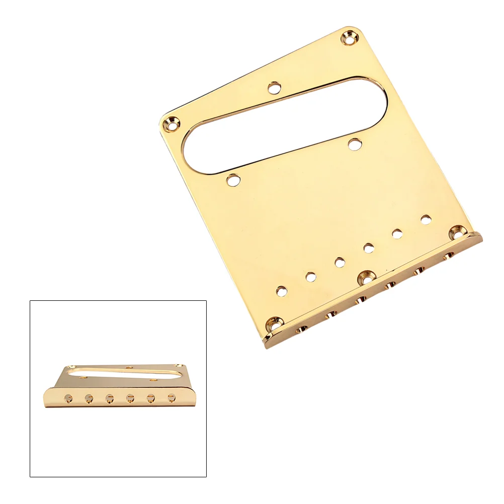 

Bridge For Bridge Plate Assembly for Guitars Without Brass Saddles 98mm (Golden)