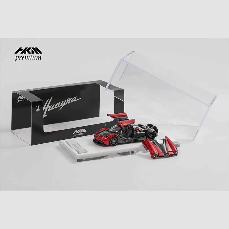 HKM 1:64 파가니 우아라 다이캐스트 모형 자동차 (개폐 가능한 도어 및 후드 포함) 자동차 모델 시뮬레이션 룸 디스플레이 자동차 모형 남자아이 장난감 선물