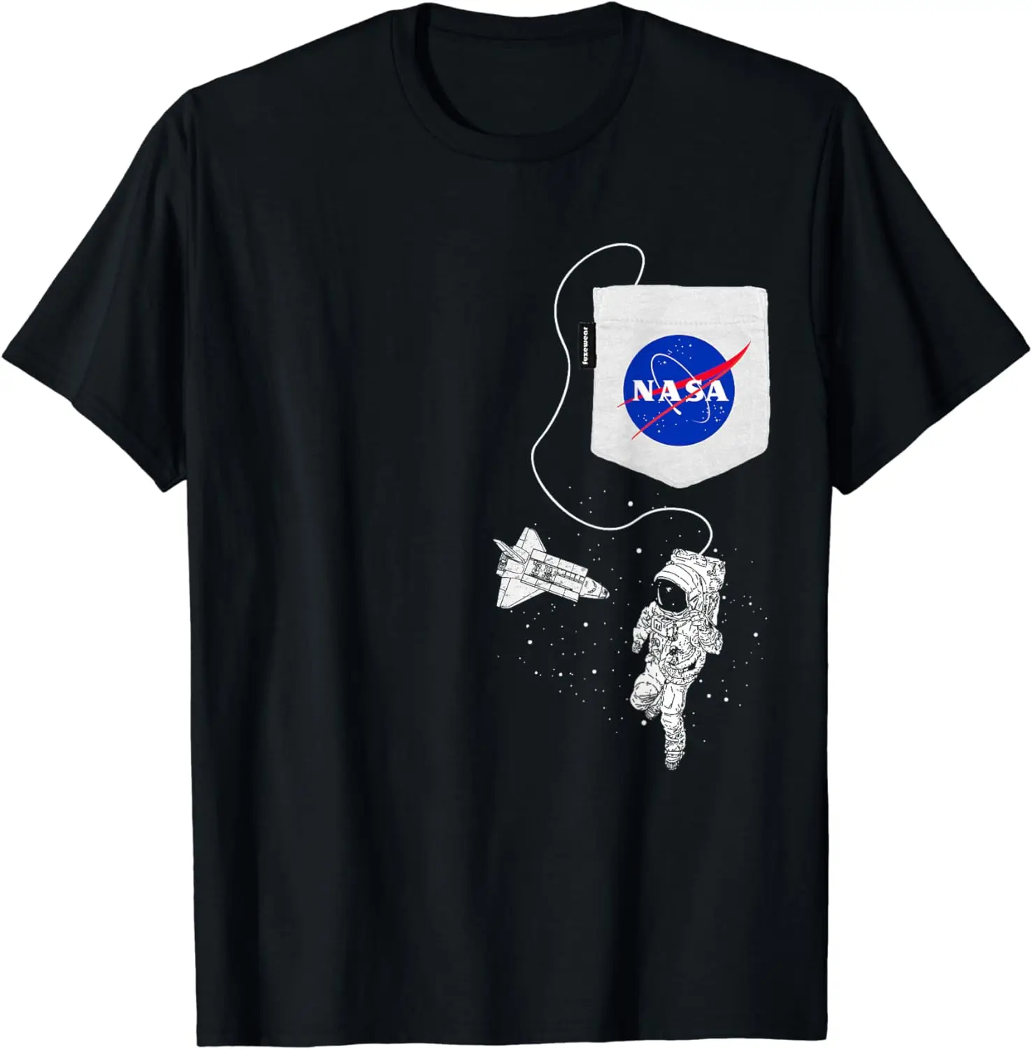 

Pocket Astronaut Space Shuttle in Space T-Shirt