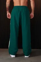2025Ya Men's Sports Pants Double Strip Splicing Printed Casual Pants Gym Fitness Mid Waist Straight Leg Pants 2