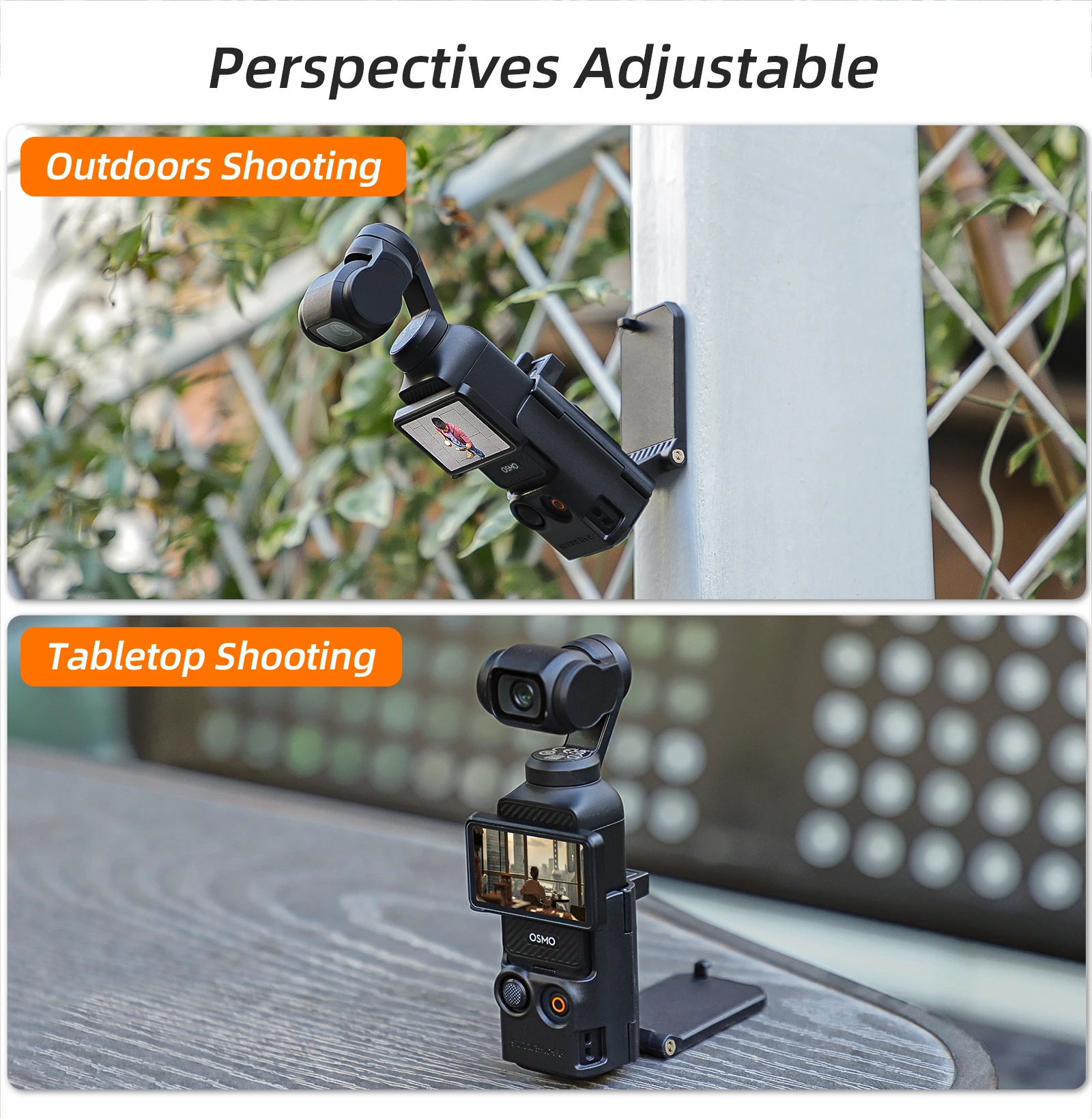 Sunnylife Für DJI Osmo Pocket 3, magnetische Halterung, Basiswinkel, verstellbar, multifunktionale Desktop-Basis, Kamerazubehör – Detail 5