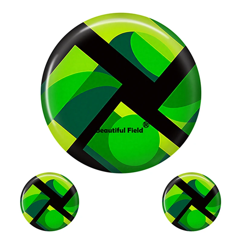 Colorful Geometric Pattern Glass Cabochons for Jewelry Making (8-40mm)
