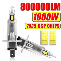 Ultra - Bright LED Car Headlight Bulbs - 800,000LM 1000W White, Plug & Play Mini LED Lamps with Built - in Drive, Set of 2 (MINI Bulb)