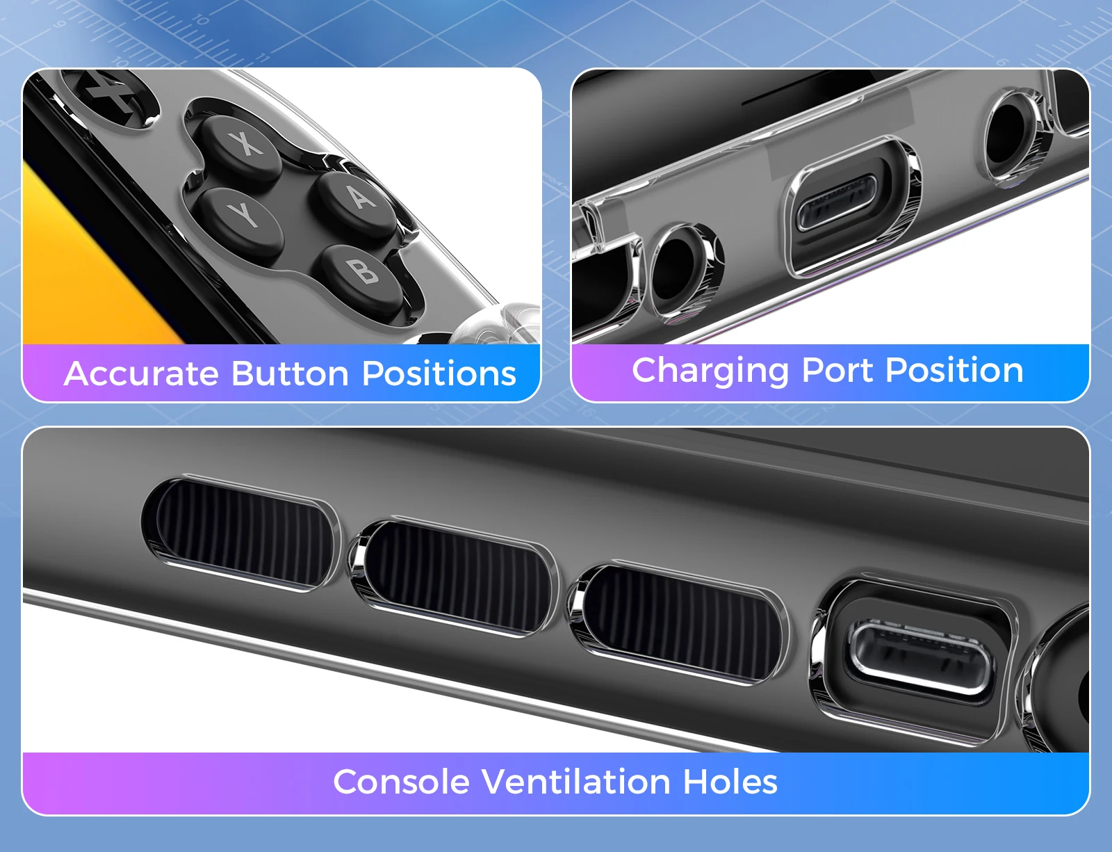 IINE PC-SCHUTZGEHÄUSE FÜR SWITCH 2/Dockbare Abdeckung, Flecken- und Kratzfest, hochwertig, vollständiger Schutz – Detail 5