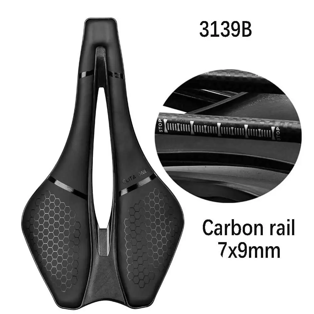 ELITA ONE MTB/Road Bicycle Saddle Carbon Super Light 245x139mm 120g Racing Seating
