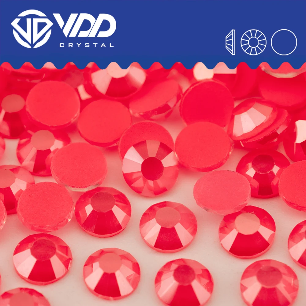 VDD 514 NST-Lively Rose SS6-SS30 Nicht-Hotfix Strass-Steine Hochwertige Glaskristalle Flache Strass-Steine YZ-514 – Detail 1