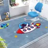 Children's Cartoon Rugs Spaceman Animation Carpets for Living Room Fashion Non-slip Bedroom Study Rug Children's Room Soft Mat 3