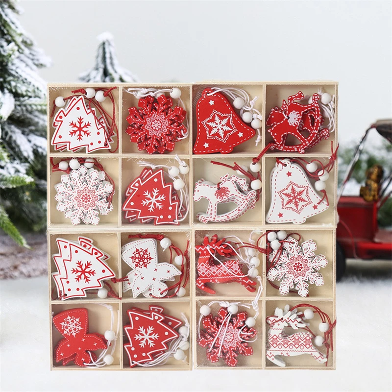 Gracia Millas luz de sol Adornos artesanales de madera para Navidad, decoración de árbol de Navidad  para el hogar, regalos de Año Nuevo 2023, juguetes para niños, 12 piezas,  2022| | - AliExpress